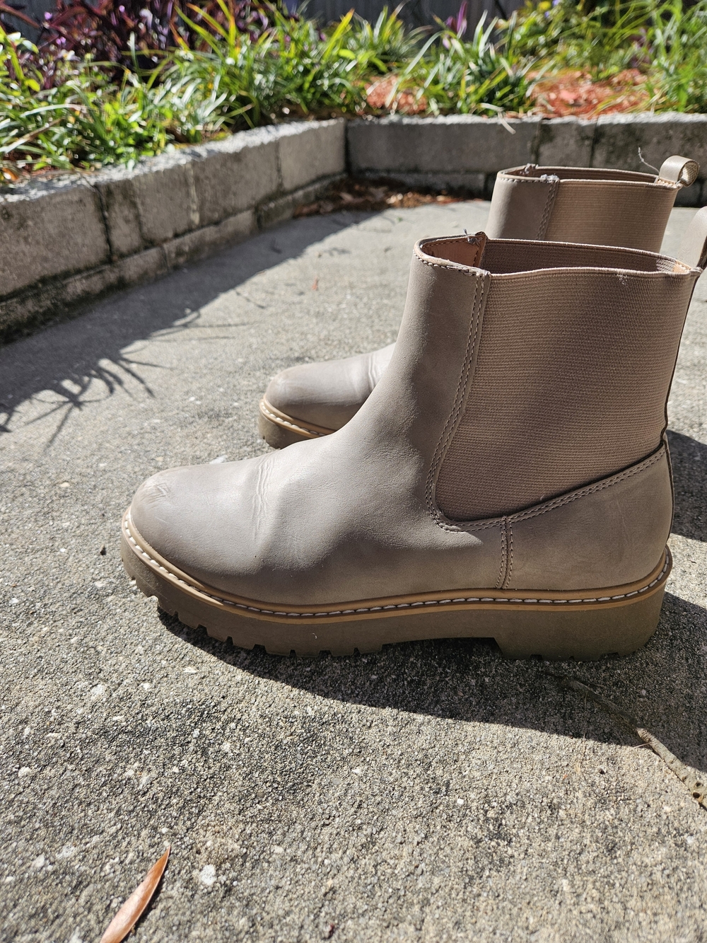 Dolce Vita Neutral Tan Chelsea Boots